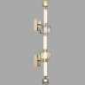Бра ODEON LIGHT KLIFF L-VISION ODL_EX24 21 LED 34W 3000K металл стекло акрил, золотой белый дымчатый коньячный 5426/34WL