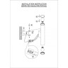Настенный светильник ODEON LIGHT DARIO 4245/2WB